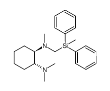 (R,R)-C6H10(NMe2)(NMeCH2SiPh2Me)结构式