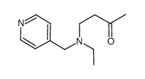 4-{N-ethyl-N-[(pyridine-4-yl)methyl]amino}butan-2-one结构式