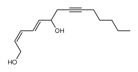 2,4-tetradecadien-8-yne-1,6-diol结构式
