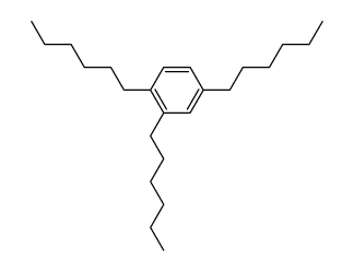 1,2,4-tri-n-hexylbenzene Structure