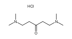 1,5-bis-dimethylamino-pentan-3-one, dihydrochloride结构式