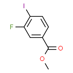 3-氟-4-碘苯甲酸甲酯结构式