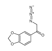 2-叠氮-1-苯并二氧戊环-5-乙酮结构式