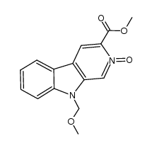 3-(methoxycarbonyl)-9-(methoxymethyl)-9H-pyrido[3,4-b]indole 2-oxide Structure