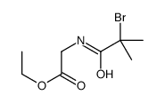 ethyl 2-[(2-bromo-2-methylpropanoyl)amino]acetate结构式