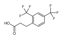 3-[2,4-Bis(trifluoromethyl)phenyl]propanoic acid Structure