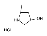 (3S,5S)-5-甲基吡咯烷-3-醇盐酸盐结构式