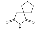 2-氮杂螺[4.4]壬烷-1,3-二酮结构式