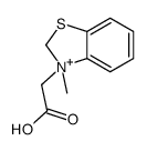 2-(3-methyl-2H-1,3-benzothiazol-3-ium-3-yl)acetic acid结构式