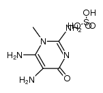 2,5,6-triamino-1-methyl-4-pyrimidone sulfate Structure