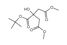 2-叔丁基1,3-二甲基2-羟基丙烷-1,2,3-三羧酸酯结构式