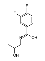 3,4-二氟-N-(2-羟基丙基)苯甲酰胺结构式