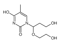 1-[3-hydroxy-1-(2-hydroxyethoxy)propyl]-5-methylpyrimidine-2,4-dione Structure