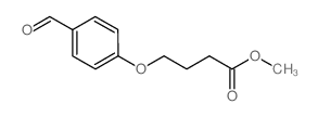 4-(4-甲酰基苯氧基)丁酸甲酯结构式