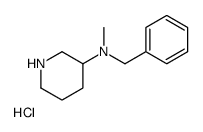 N-benzyl-N-methyl-piperidin-3-amine hydrochloride Structure