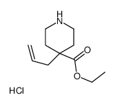 4-烯丙基-4-哌啶甲酸乙酯盐酸盐结构式