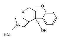 (3R,4S)-3-[(dimethylamino)methyl]-4-(2-methoxyphenyl)thian-4-ol,hydrochloride结构式