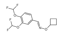 3,4-双-二氟甲氧基-苯甲醛O-环丁基-肟结构式