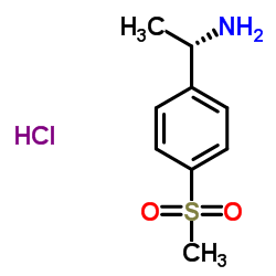 (S)-1-(4-(Methylsulfonyl)phenyl)ethanamine hydrochloride Structure