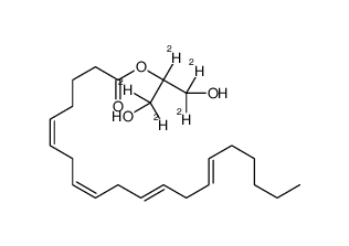 2-花生四烯酸甘油-d5结构式