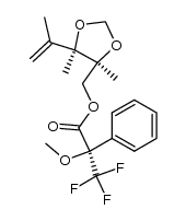(2'R,3R,4S)-5-[2'-methoxy-2'-(trifluoromethyl)phenylacetoxy]-2,3,4-trimethyl-3,4-methylenedioxy-2-pentene Structure