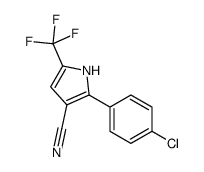 2-(4-氯苯基)-5-(三氟甲基)-1H-吡咯-3-甲腈结构式