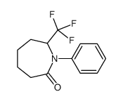 1-苯基-7-(三氟甲基)氮杂环庚烷-2-酮结构式