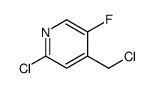 2-Chloro-4-chloromethyl-5-fluoro-pyridine结构式