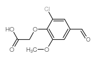 (2-氯-4-甲酰基-6-甲氧基苯氧基)乙酸结构式