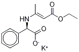 2-[N-(D-Phenylglycine)]crotonic Acid Ethyl Ester Potassium Salt Structure