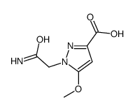 1-(2-氨基-2-氧代乙基)-5-甲氧基-1H-吡唑-3-羧酸结构式