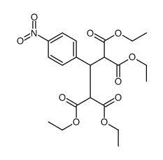 2-(4-硝基苯基)丙烷-1,1,3,3-四羧酸四乙酯结构式