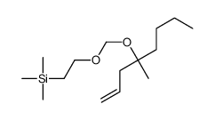 trimethyl-[2-(4-methyloct-1-en-4-yloxymethoxy)ethyl]silane结构式