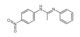 N-(4-nitro-phenyl)-N'-phenyl-acetamidine结构式