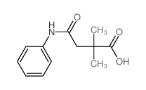Butanoic acid,2,2-dimethyl-4-oxo-4-(phenylamino)- Structure