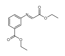 (3-ethoxycarbonylphenylimino)-acetic acid ethyl ester Structure