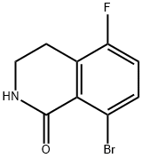 8-溴-5-氟-3,4-二氢异喹啉-1(2H)-酮结构式