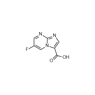 6-氟咪唑并[1,2-a]嘧啶-3-羧酸结构式