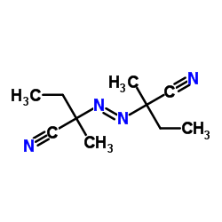 2,2'-azobis(2-methylbutyronitrile) structure