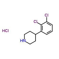 4-(2,3-Dichlorophenyl)piperidine hydrochloride (1:1) Structure