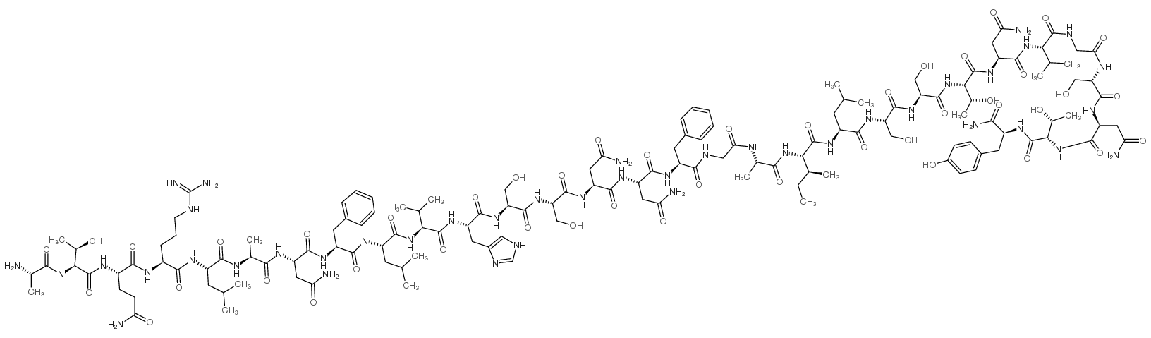 Diabetes Associated Peptide Fragment 8-37 Amide Structure