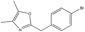 2-(4-溴苯甲基)-4,5-二甲基噁唑结构式