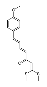 7-(4-methoxyphenyl)-1,1-bis(methylsulfanyl)hepta-1,4,6-trien-3-one Structure