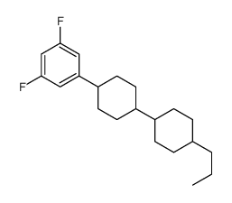 1,3-difluoro-5-[4-(4-propylcyclohexyl)cyclohexyl]benzene Structure