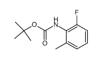 N-(tert-butoxycarbonyl)-2-fluoro-6-methylaniline结构式