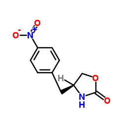 (S)-4-(4'-硝基苄基)-1,3-恶唑烷-2-酮结构式