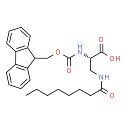 Fmoc-Dap(Octanoyl)-OH Structure