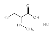 3-mercapto-2-(methylamino)propanoic acid hydrochloride Structure