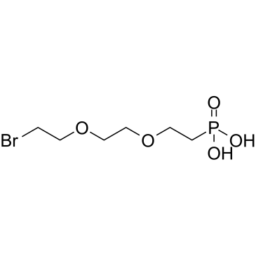 Bromo-PEG2-phosphonic acid结构式