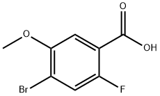 4-Bromo-2-fluoro-5-methoxybenzoic acid Structure